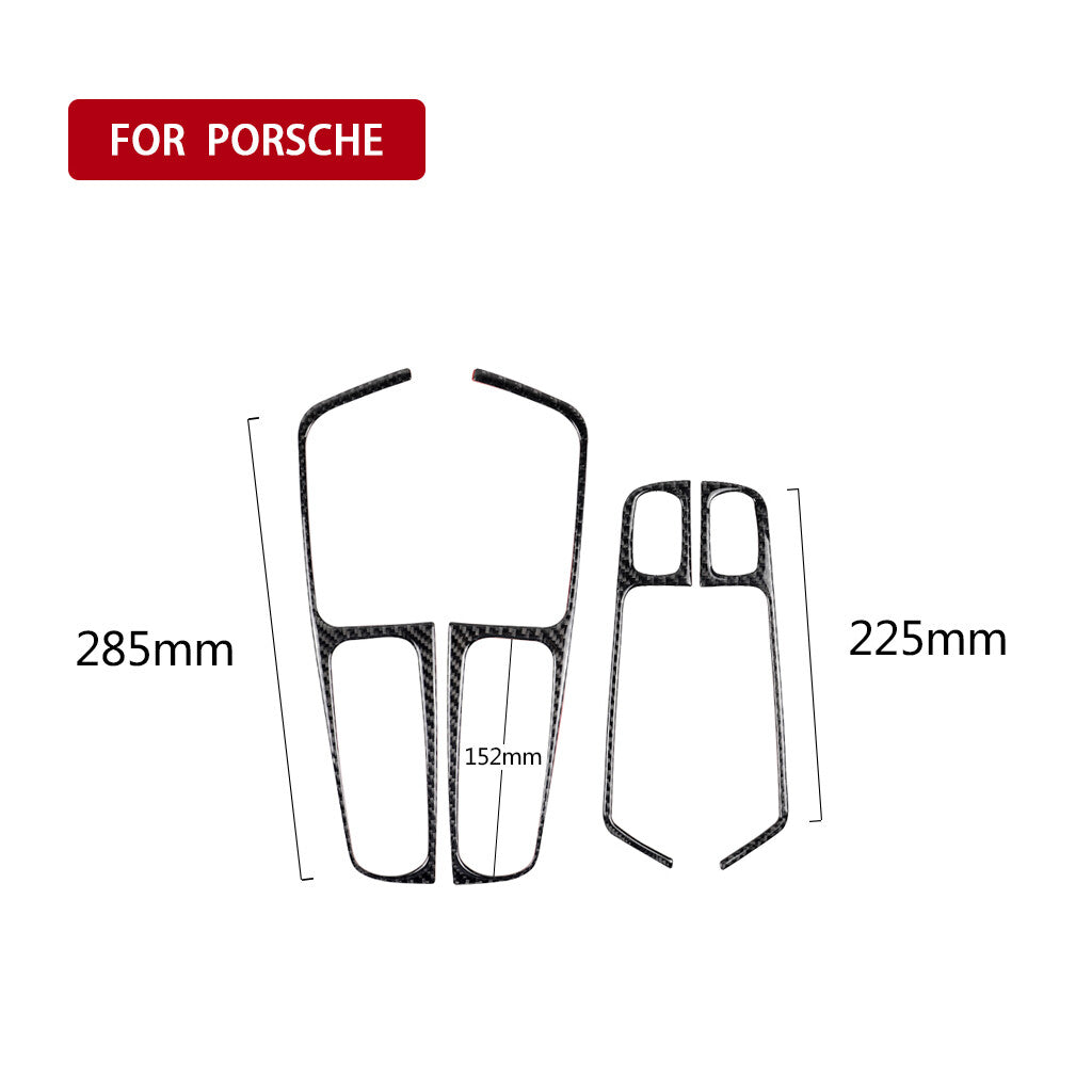 Passend für Porsche Macan Fensterheber Blenden Abdeckung Rahmen