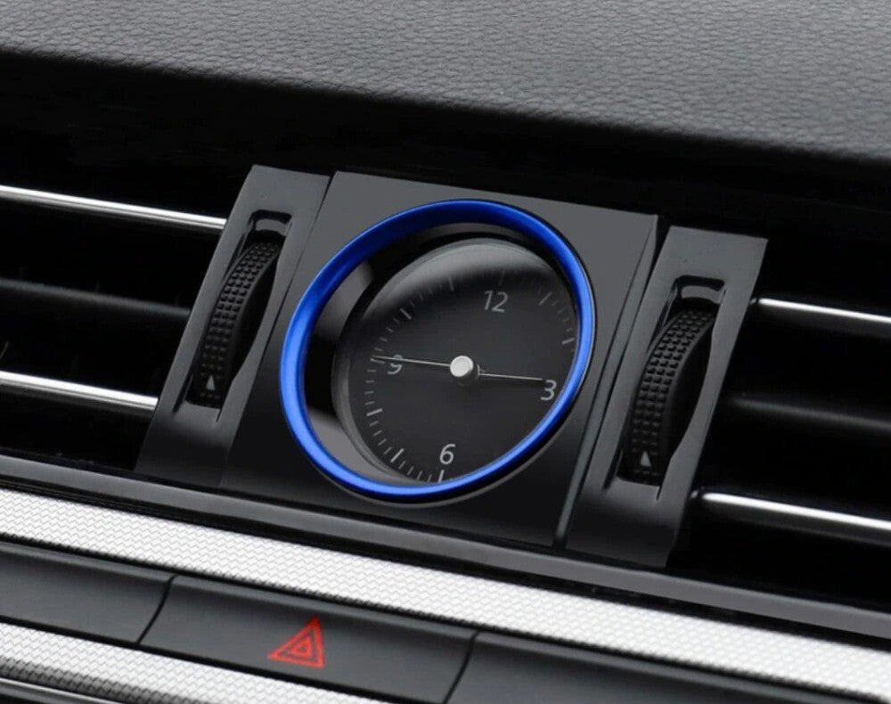 Passend für VW Volkswagen Passat B8 Arteon Uhr Klima Rahmen Blende Blau Cover