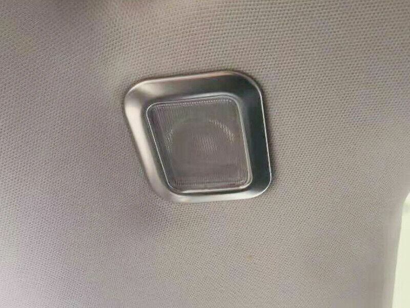 Passend für Ford Focus MK4 Silber Zierrahmen Leselicht Blenden Edelstahl