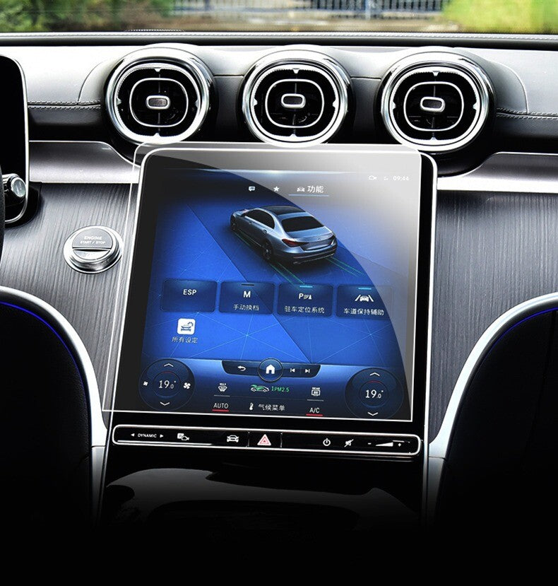 Passend für 2x Passt zu Mercedes C Klasse W206 2022 Schutz Glas Folie Sonnen Filter Display