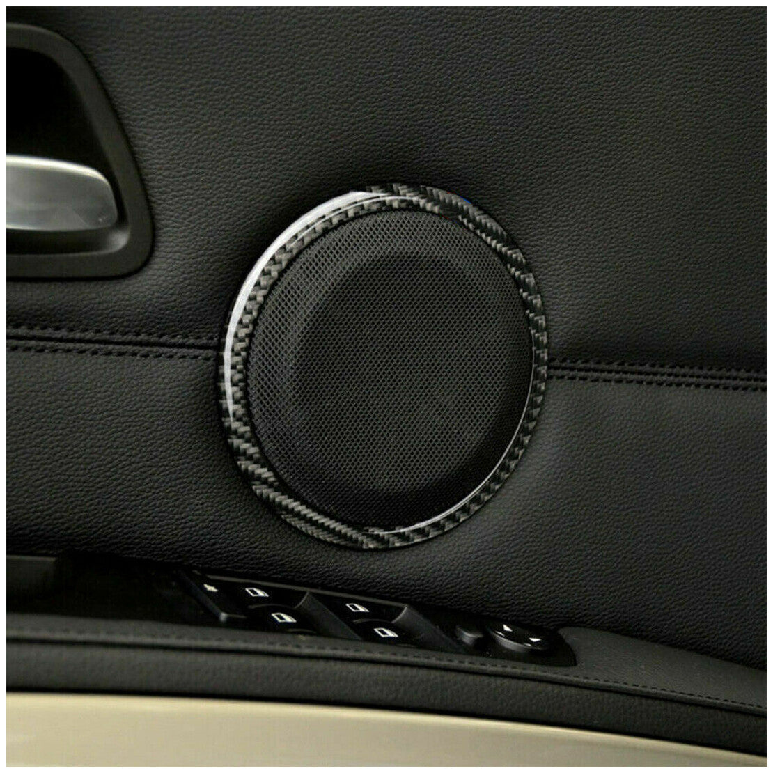 Passend für BMW 3 E90 E92 E93 Lautsprecher Blenden Abdeckung Rahmen Carbon