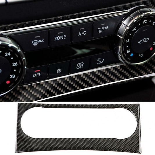 Passend für Mercedes Benz W204 2007 - 2013 Radio Blende Carbon Rahmen Abdeckung