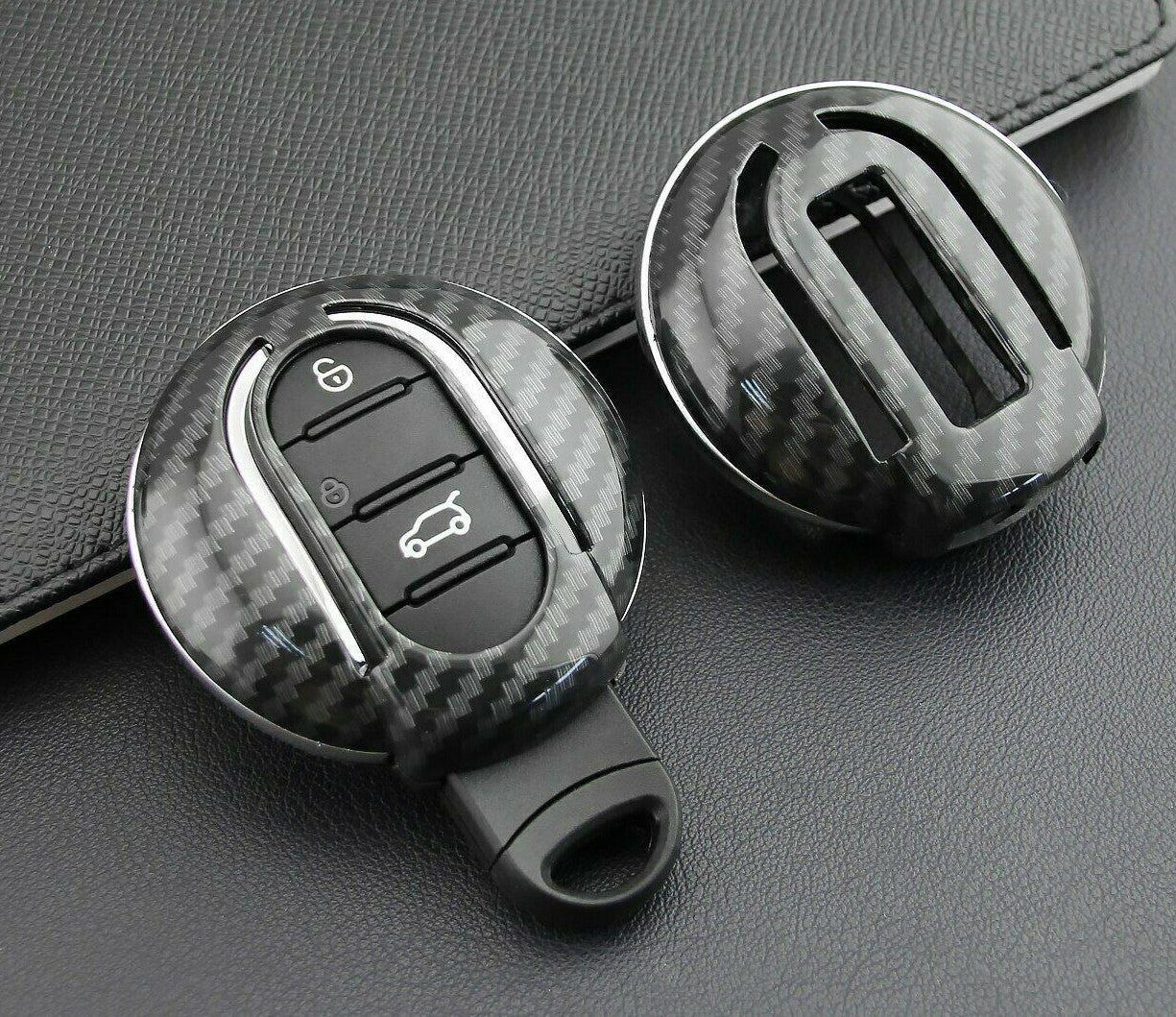 Passend für Bmw Mini Cooper Carbon Schlüssel Cover Hülle