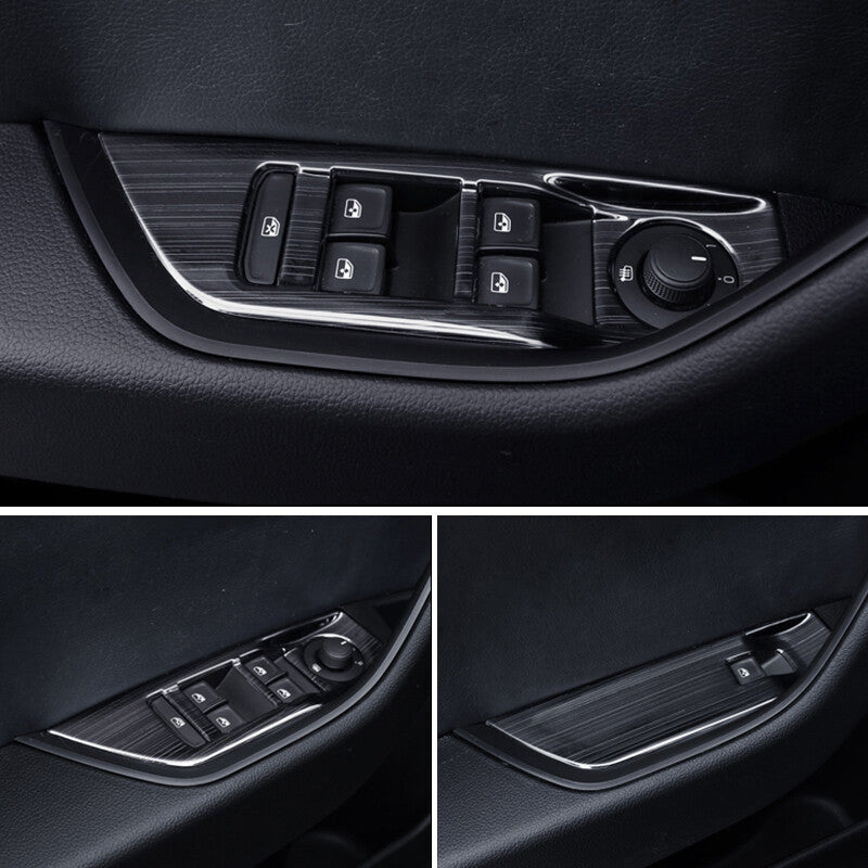 Passend für VW Tiguan MK2 Fensterheber Blenden Abdeckung Rahmen Schwarz