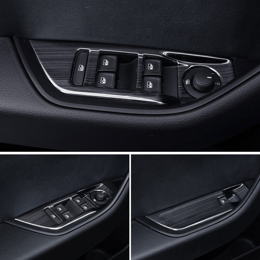 Passend für VW Tiguan MK2 Fensterheber Blenden Abdeckung Rahmen Schwarz