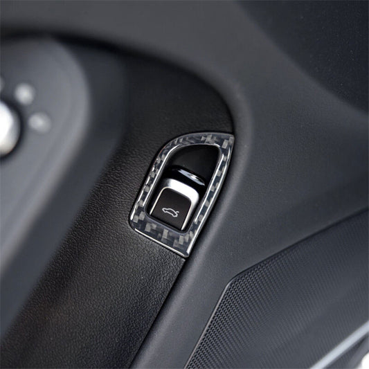 Passend für Audi A4 A5 Kofferraum Schalter Blende Abdeckung Rahmen Carbon