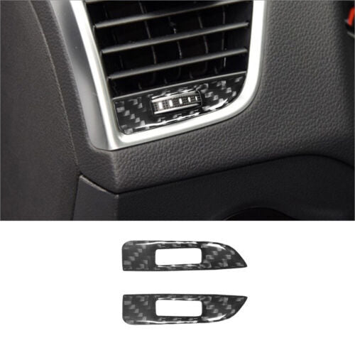 Passend für Audi Q5 09-17 Lüftungs Regler Blenden Abdeckung Carbon