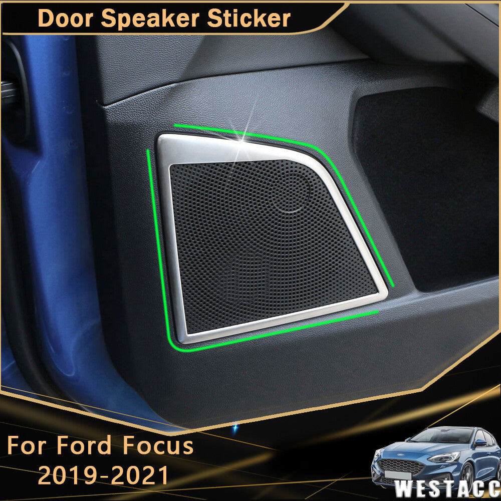 Passend für Ford Focus MK4 Lautsprecher Blenden Abdeckung Rahmen Silber