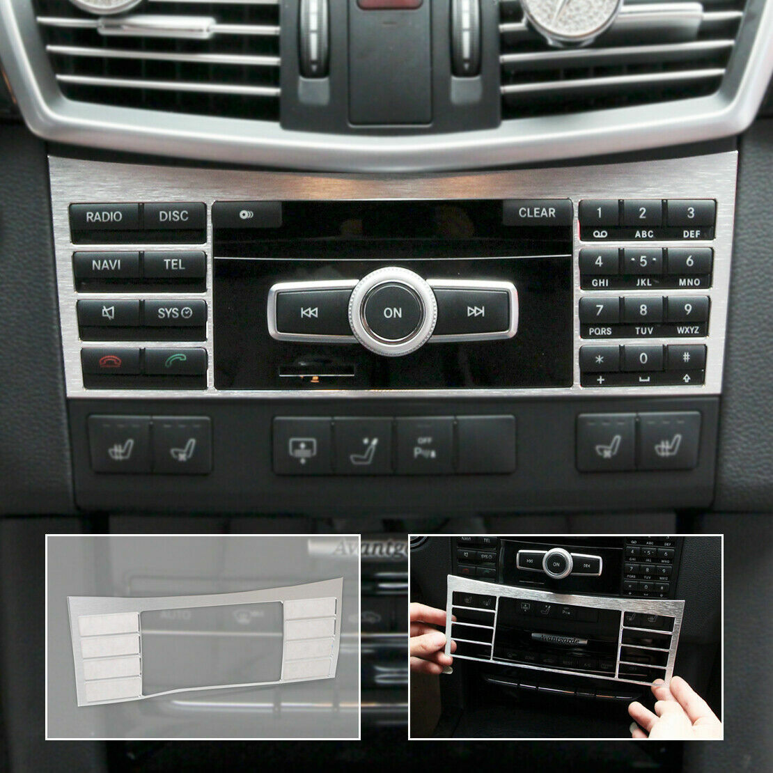 Passend für Mercedes Benz W212 E-KLASSE 2010-2015 Mittelkonsole Rahmen Blende