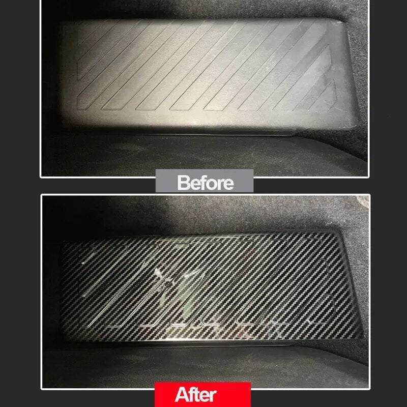 Passend für VW Golf 8 2021 Fußablage Blende Zierblende Abdeckung Carbon