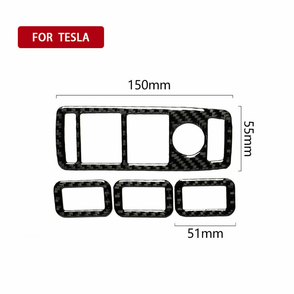 Passend für Tesla Model X Fensterheber Blenden Rahmen Zierblenden Abdeckung