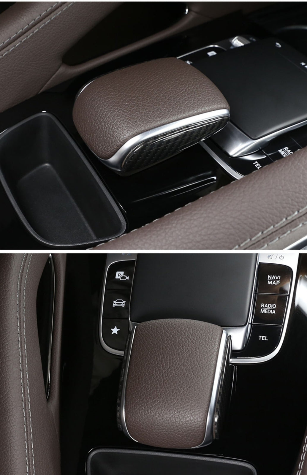 Passend für Mercedes GLE GLS AMG GLE53 2020 Schalthebel Blenden Rahmen Carbon