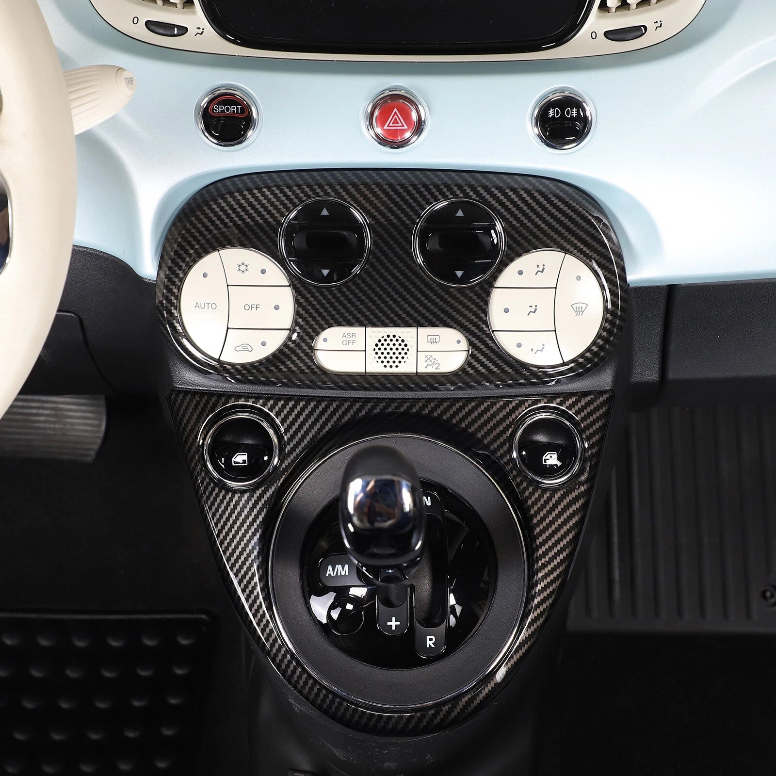 Passend für Fiat 500 Abarth 595 Mittelkonsole Blende