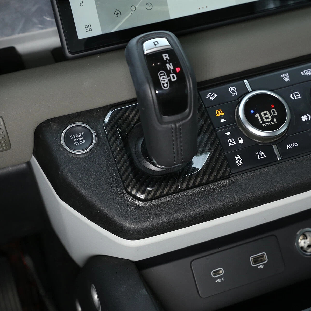 Passend für Land Rover Defender 2020-2021 Gangschaltung Blende