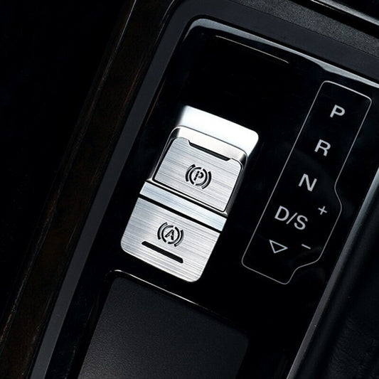 Passend für Audi A6 C7 2012-2018 Handbremse Edelstahl Blende Zierblende Silber