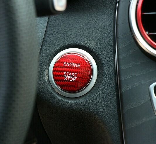 Passend für Mercedes A B C GLC CLA GLA GL Start Stop Knopf Schalter Blende Rot