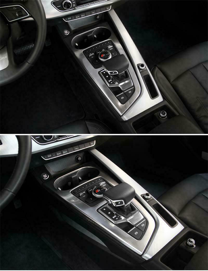 Passend für Edelstahl Mittelkonsole Schalttafel Blende Rahmen Passend Für Audi A4 B9