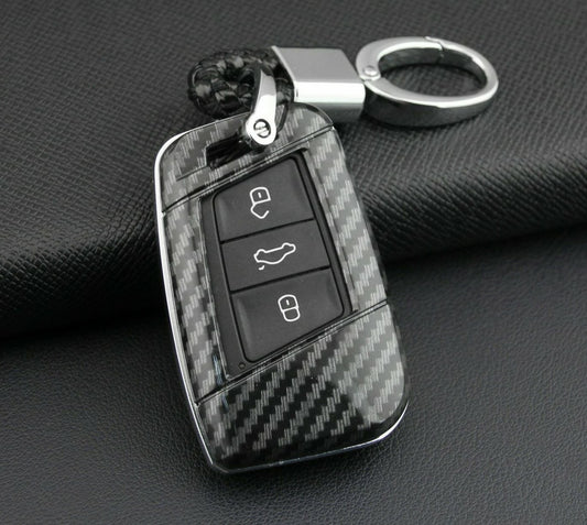 Passend für VW Passat Arteon Jetta Tiguan Carbon Schlüssel Cover Hülle