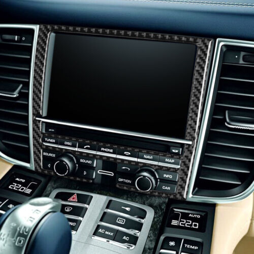 Passend für Porsche Panamera 10-16 Display Rahmen Blenden Abdeckung Carbon