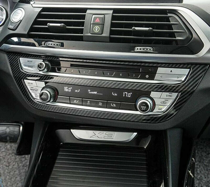 Passend für Radio Klima Rahmen Blende Zierblende Carbon Optik Passend Für BMW X3 G01