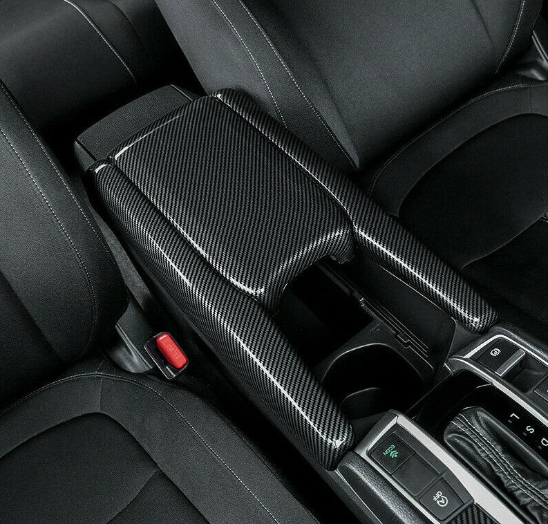 Passend für Honda Civic Carbon Mittelkonsole Aufbewahrungsbox Armlehne Blende