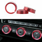Passend für VW 7 MK7 GTI Ringe Klima Regler Knopf Heizungsregler Cover Blende Rot