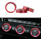 Passend für VW 7 MK7 GTI Ringe Klima Regler Knopf Heizungsregler Cover Blende Rot