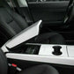 Passend für Tesla Model 3 Mittelkonsole Armlehne Box Weiß Cover Rahmen Schutz