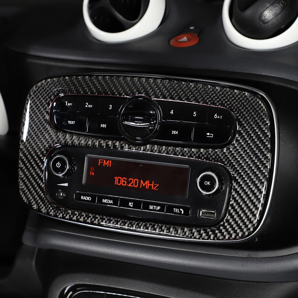 Passend für Smart Fortwo 453 2016 Mittelkonsole Blende
