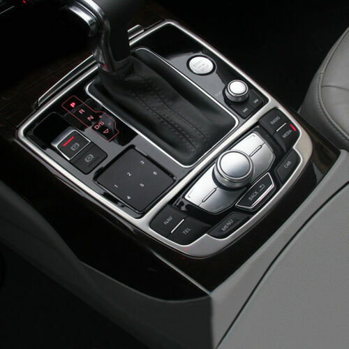 Passend für Audi A6 A7 Edelstahl Zierblende für Mittelkonsole Blende Rahmen Automatik