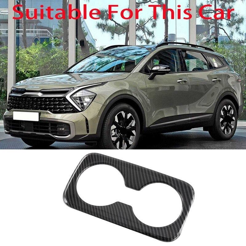 Passend für Kia Sportage NQ5 2022-23 Becherhalter Blende Abdeckung Rahmen Carbon