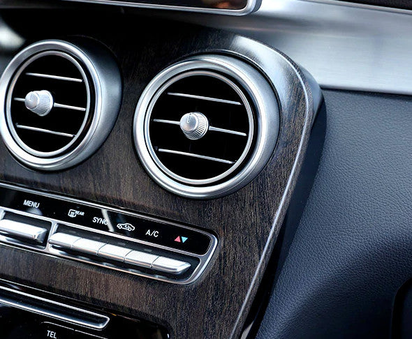 Passend für Mittelkonsole Schalttafel Passend Für Mercedes Benz C Klasse W205 GLC Holz Optik