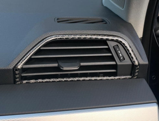 Passend für Audi Q3 Lüftung Rahmen in Carbon Optik Blenden