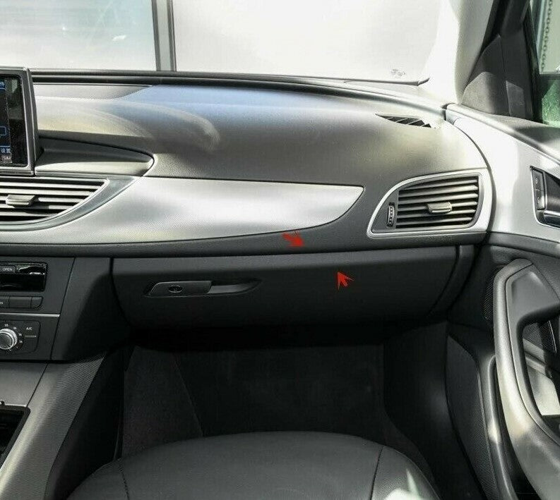 Passend für Audi A6 C7 2012-18 Zierleiste Leiste Edelstahl Blende Mittelkonsole