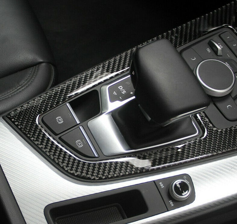 Passend für Schalttafel Becherhalter Blende Carbon Passend Für Audi A4 S4 RS4 B9 Sline A5 S5