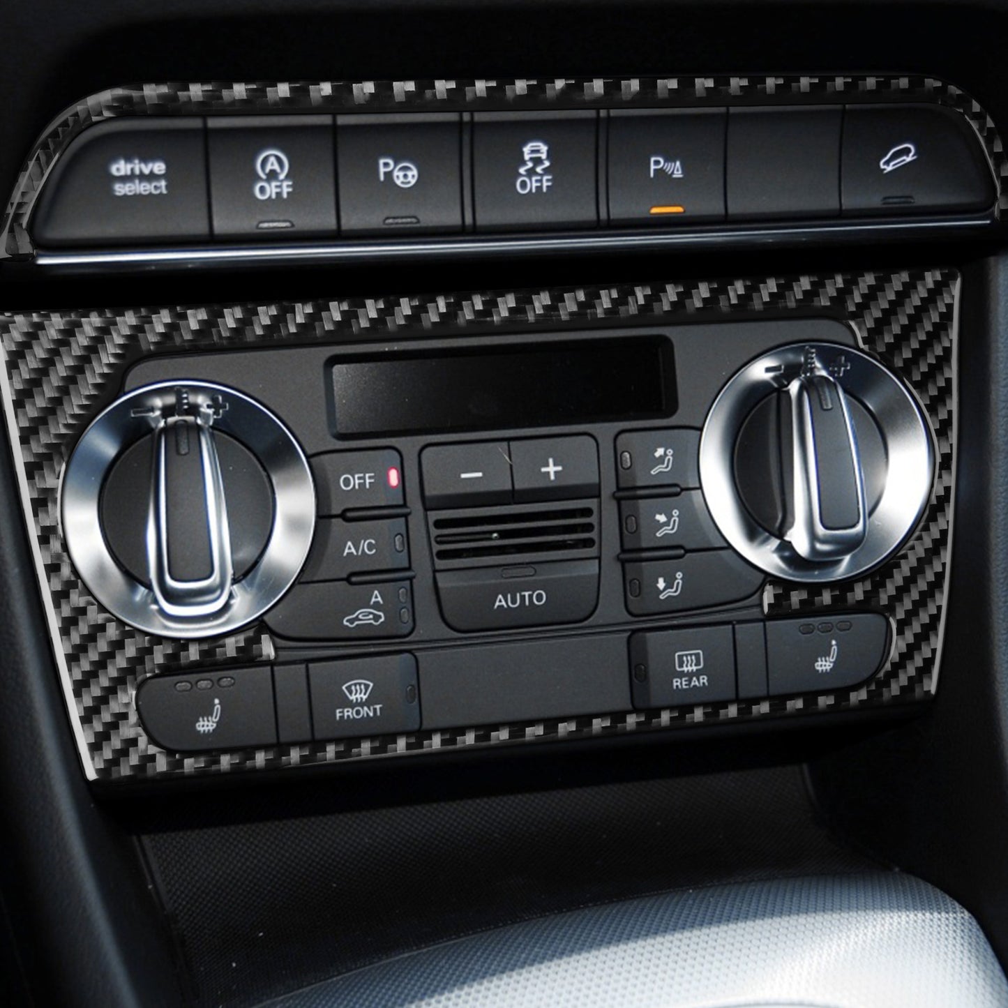 Passend für Audi Q3 Klima Blenden Abdeckung Rahmen Carbon