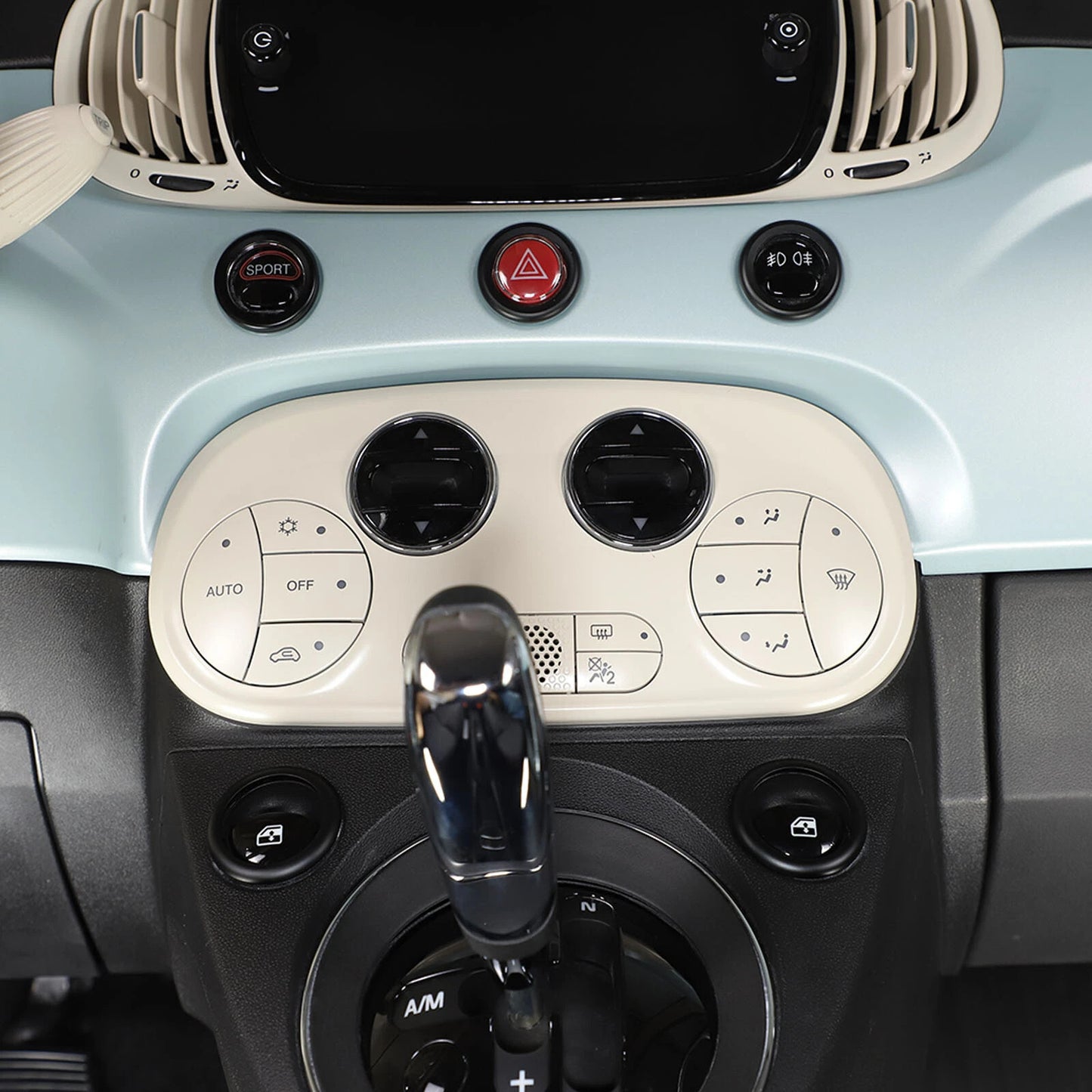 Passend für Fiat 500 Mittelkonsole Blende