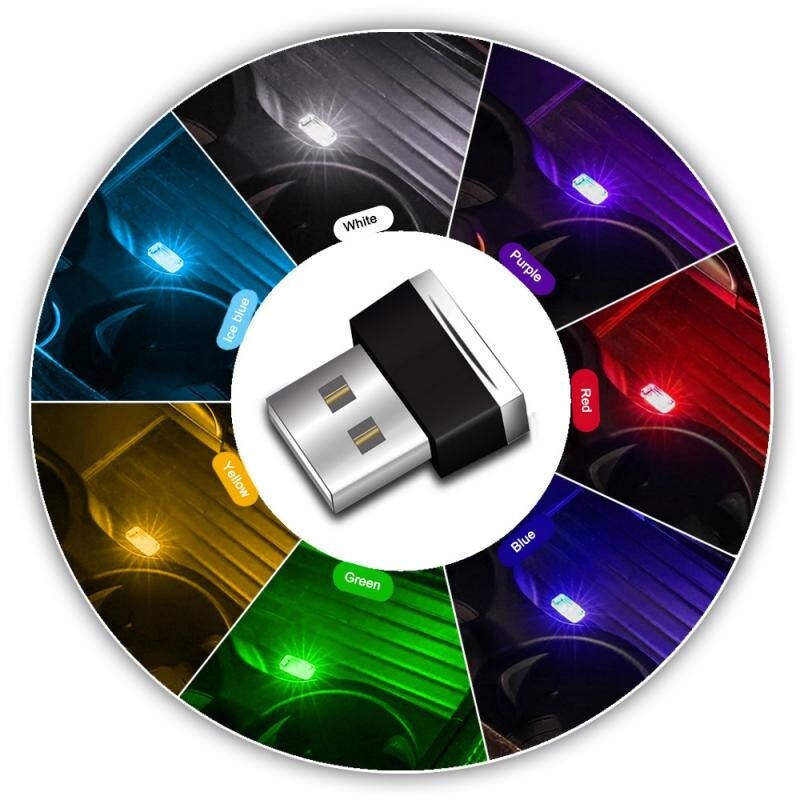 Passend für Mercedes A C E GLC GLA USB Licht Ambientebeleuchtung Mittelarmlehne