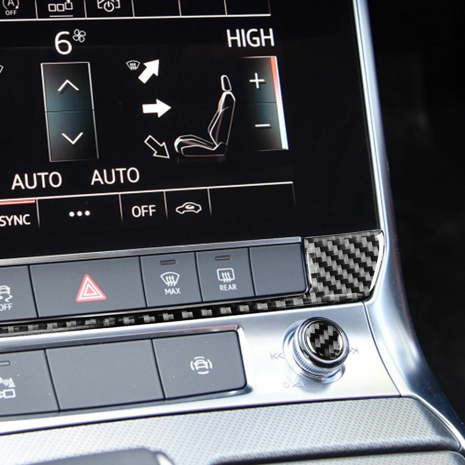 Passend für Audi A6 C8 A7 ab 2019 Klimaregler Blende Rahmen Zierblende Abdeckung