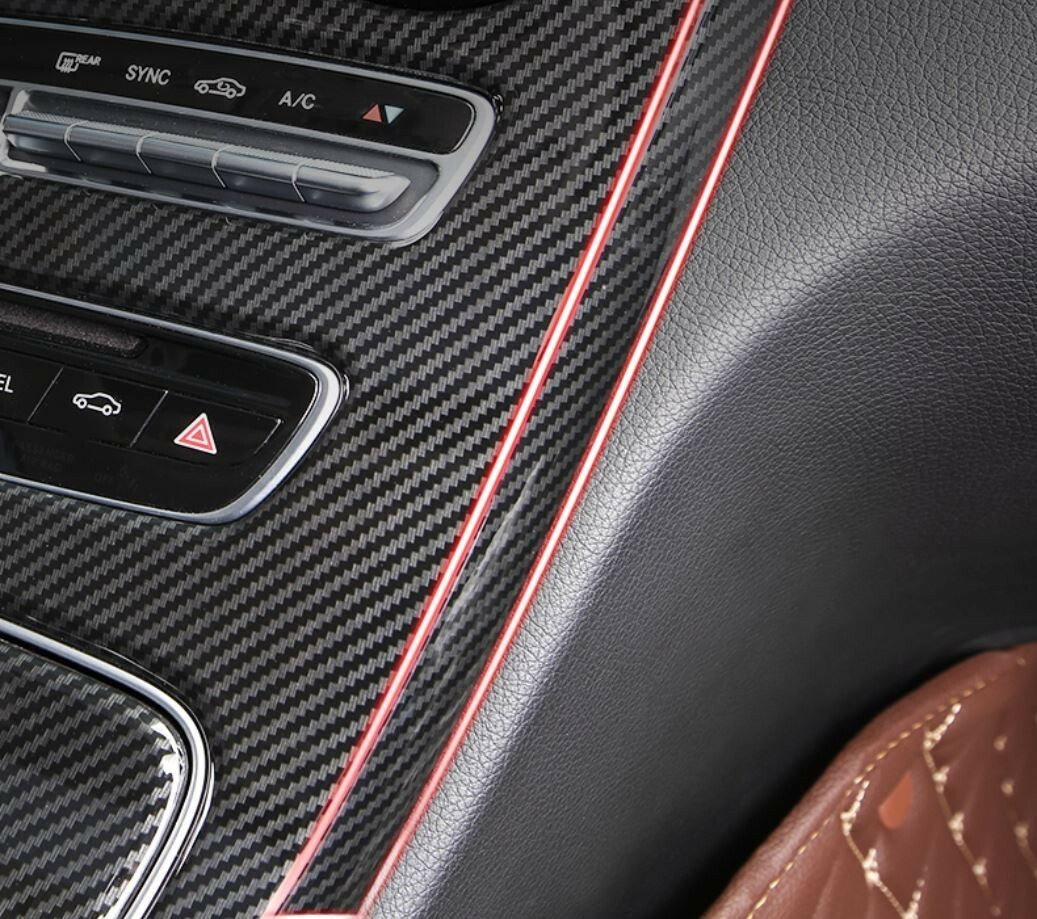 Passend für Mittelkonsole Schalttafel Passend Für Mercedes Benz C Klasse W205 GLC AMG Carbon