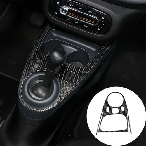 Passend für Smart Fortwo 453 Mittelkonsole Blenden Abdeckung Carbon