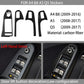 Passend für Audi A4 B8 A5 Q5 Fensterheber Zierrahmen Blenden Carbon Zierrahmen