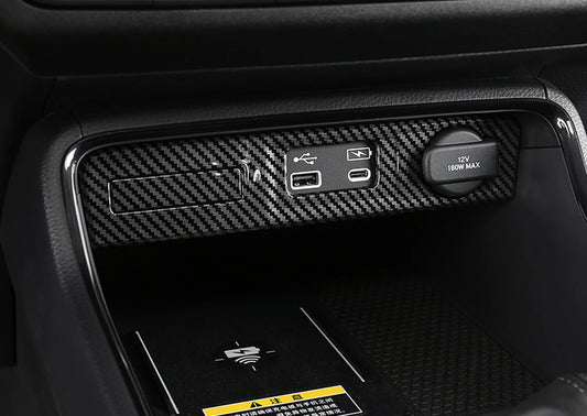 Passend für Honda Crv Cr-v Zigarettenanzünder USB Rahmen Blende Carbon