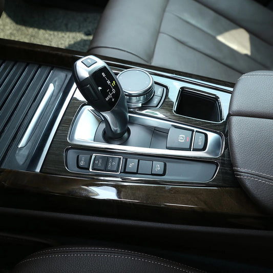 Passend für Bmw X5 F15/X6 F16 Schwarzholz Optik Mittelkonsole Blende