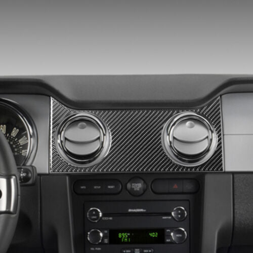Passend für Ford Mustang 05-09 Mittelkonsole Lüftung Blenden Abdeckung Carbon