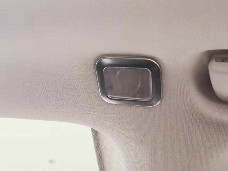Passend für Ford Focus MK4 Silber Zierrahmen Leselicht Blenden Edelstahl
