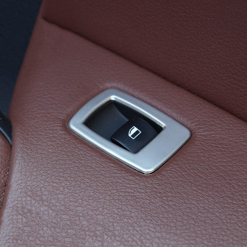 Passend für BMW X5 E70 X6 E71 Fensterheber Rahmen Blende aus Edelstahl