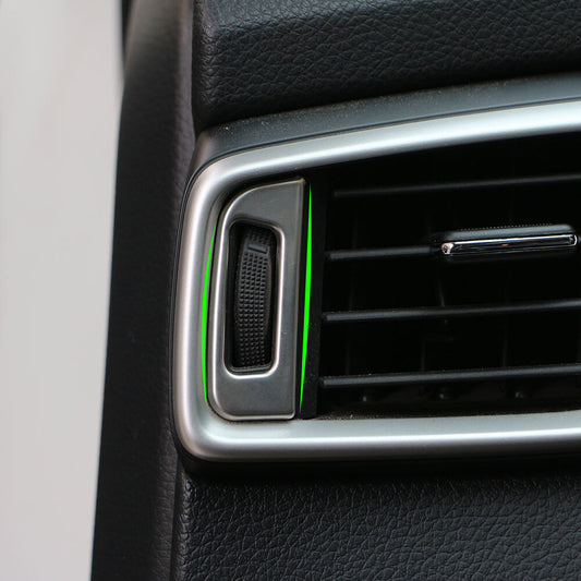 Passend für Nissan X-trail Qashqai Lüftung Blenden Abdeckung Rahmen Silber
