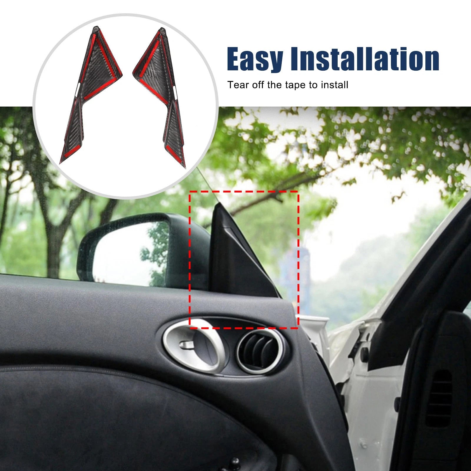 Passend für Nissan 370Z 2009-2020 A-Säule Blende