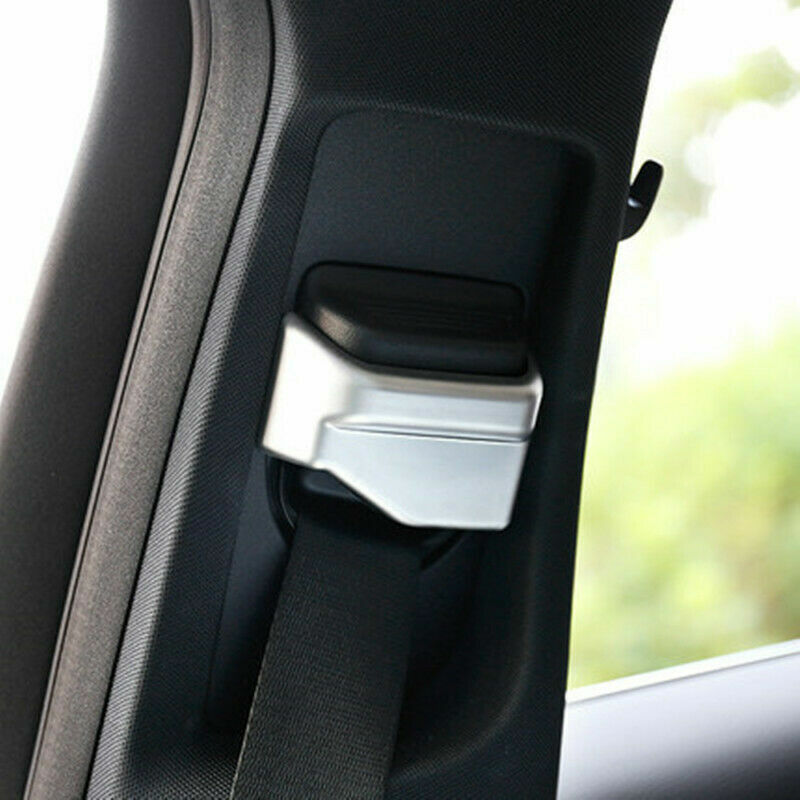 Passend für Mercedes GLC X253 C W205 E W213 Gurt Blende Anschnallgurt Silber